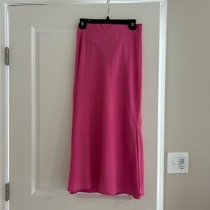 A New Day Pink Maxi Skirt with Slit